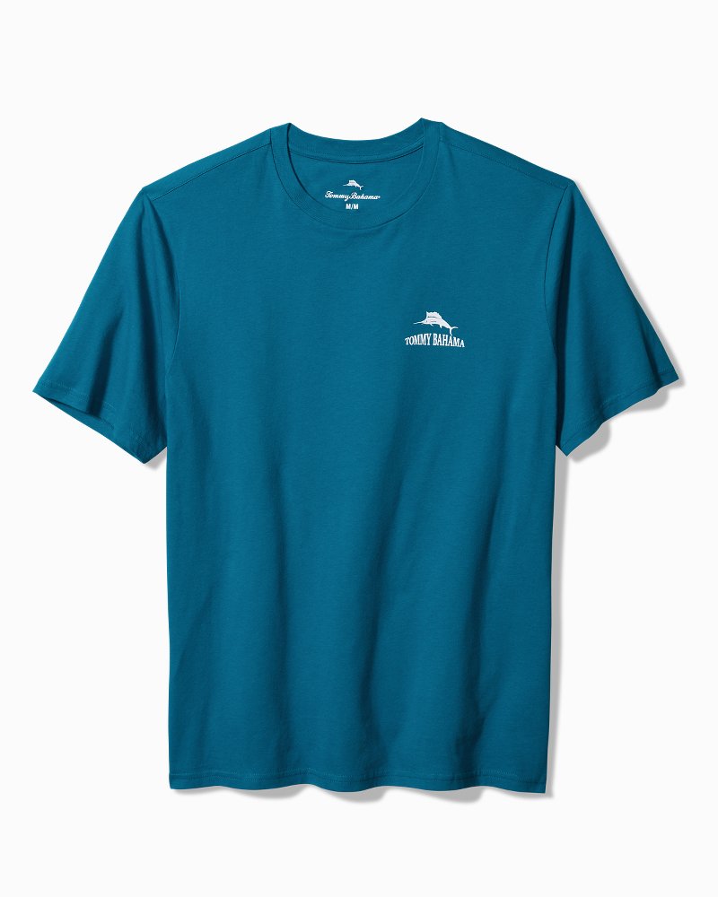Always Look at the Big Pitcher Graphic T-Shirt Blue Allure | Tommy Bahama Great Value - Always Look at the Big Pitcher Graphic T-Shirt