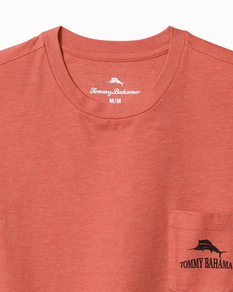 Sandsquatch Pocket T-Shirt Red Ginger Heather | Tommy Bahama Top Pick - Sandsquatch Pocket T-Shirt