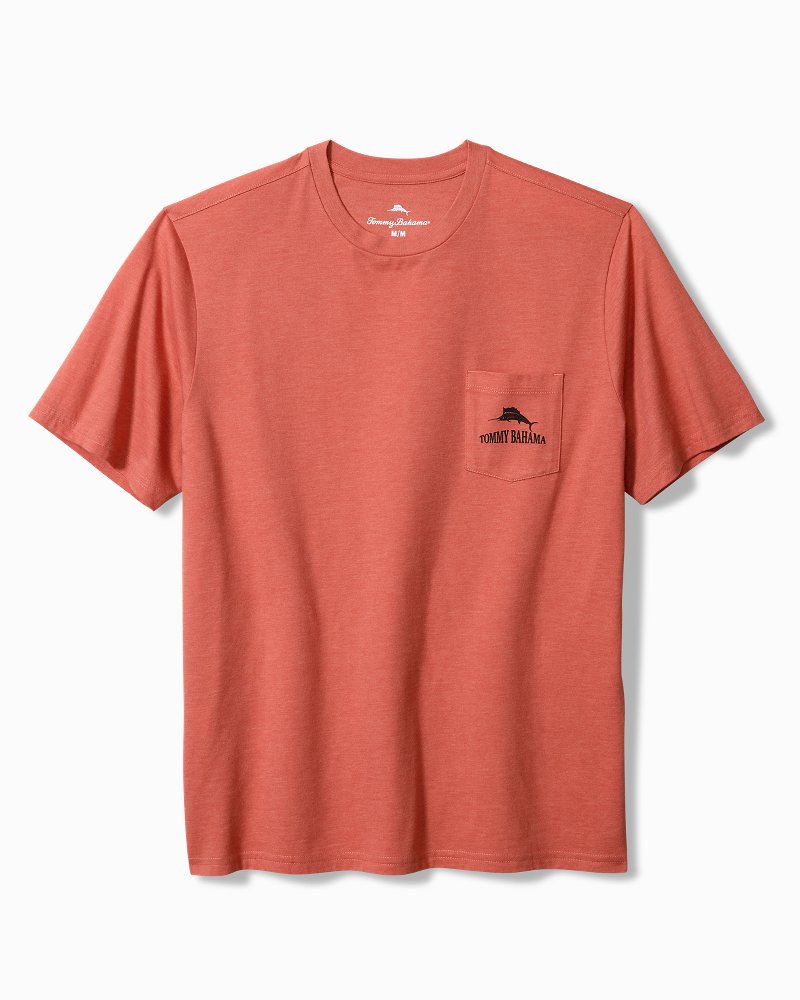 Sandsquatch Pocket T-Shirt Red Ginger Heather | Tommy Bahama Top Pick - Sandsquatch Pocket T-Shirt