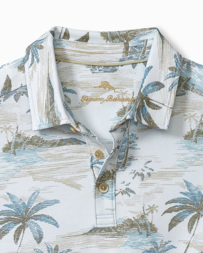 Oceanic Oasis IslandZone® Polo Sterling Blue | Tommy Bahama Discount - Oceanic Oasis IslandZone® Polo