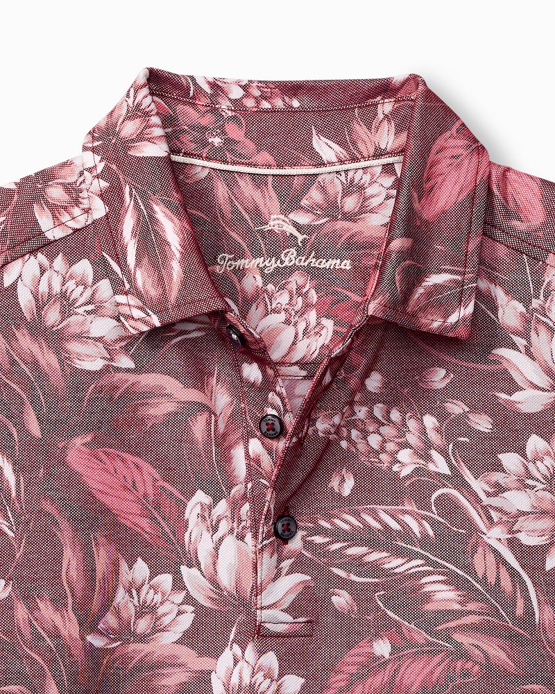 Midnight Excursions IslandZone® Polo Cherry Stone | Tommy Bahama Special Offer - Midnight Excursions IslandZone® Polo