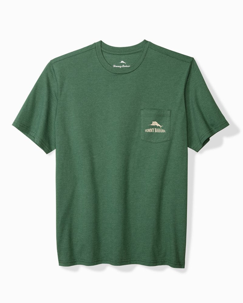 Between the Ryes Graphic Pocket T-Shirt Green Meadow Heather | Tommy Bahama Customer Favorite - Between the Ryes Graphic Pocket T-Shirt