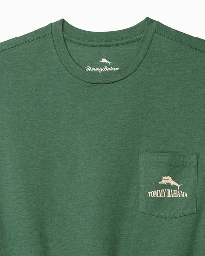 Between the Ryes Graphic Pocket T-Shirt Green Meadow Heather | Tommy Bahama Customer Favorite - Between the Ryes Graphic Pocket T-Shirt