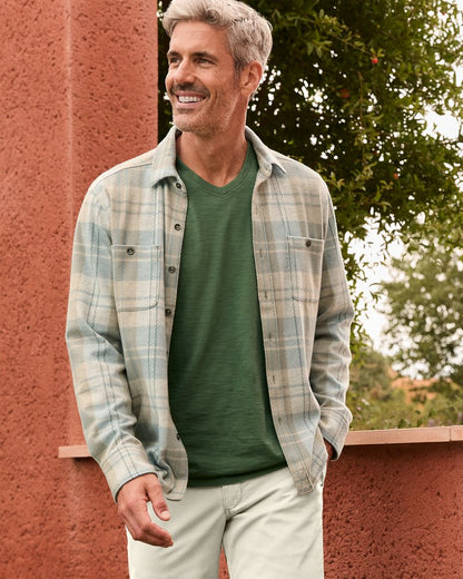 Fireside Modesto Stretch Flannel Shirt Wind's Breath | Tommy Bahama Special Offer - Fireside Modesto Stretch Flannel Shirt