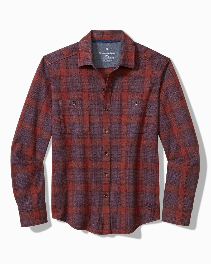 Fireside San Miguel Stretch Flannel Shirt Rhododendron | Tommy Bahama Popular - Fireside San Miguel Stretch Flannel Shirt