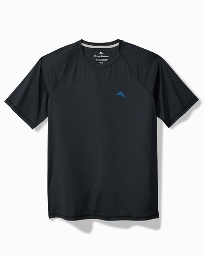 Chill Time Surf IslandZone® Short-Sleeve Rash Guard Jet Black | Tommy Bahama Quality - Chill Time Surf IslandZone® Short-Sleeve Rash Guard