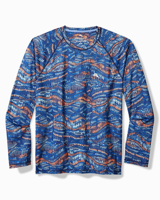 Monte Rio Geo Crew IslandZone® Rash Guard Kingdom Blue | Tommy Bahama Quality - Monte Rio Geo Crew IslandZone® Rash Guard