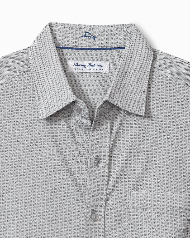 San Lucio Studio Stripe Knit Stretch Shirt Dark Slate | Tommy Bahama Essential - San Lucio Studio Stripe Knit Stretch Shirt