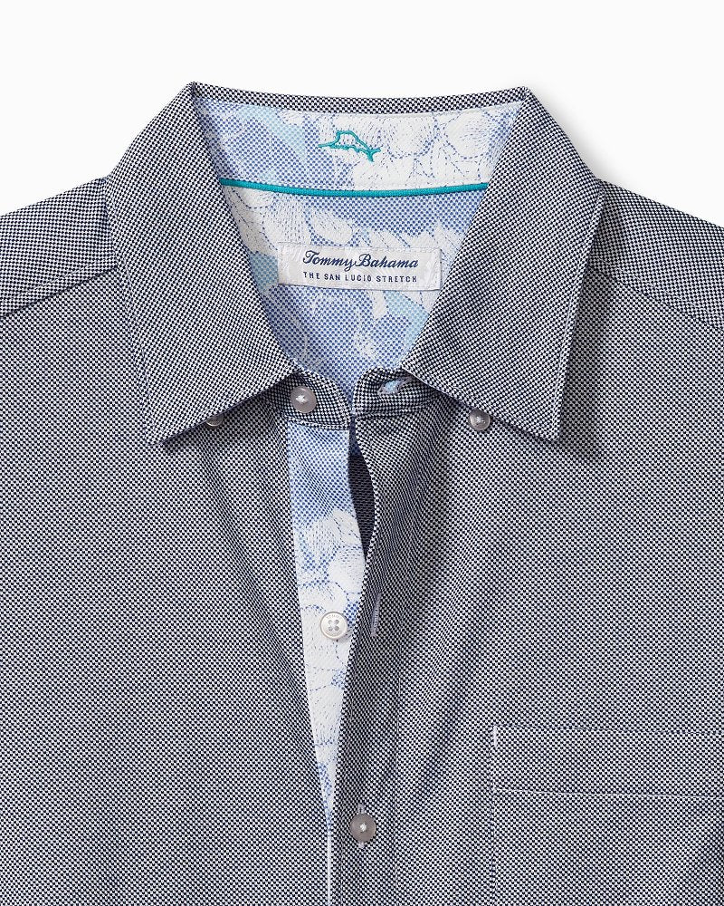 San Lucio Cali Blooms Happy Hour Knit Stretch Shirt Bering Blue | Tommy Bahama Recommended - San Lucio Cali Blooms Happy Hour Knit Stretch Shirt