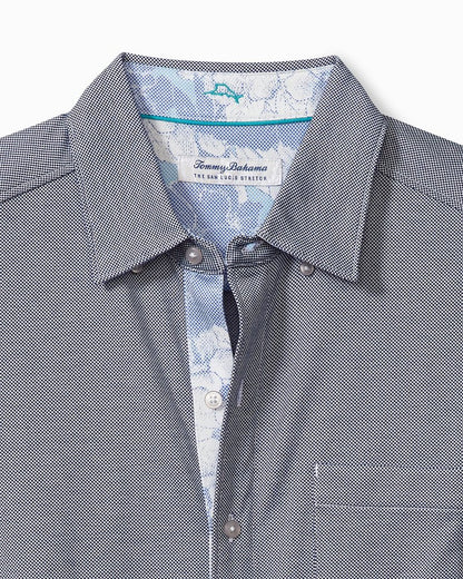 San Lucio Cali Blooms Happy Hour Knit Stretch Shirt Bering Blue | Tommy Bahama Recommended - San Lucio Cali Blooms Happy Hour Knit Stretch Shirt