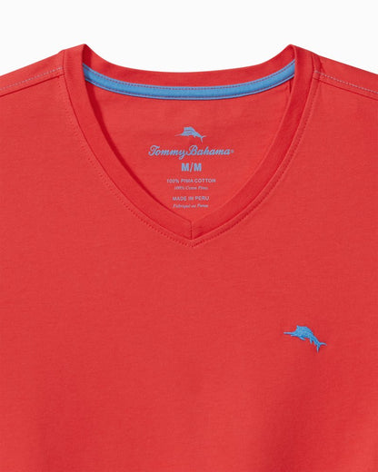 Bali Skyline Long-Sleeve V-Neck T-Shirt Zanzibar Red | Tommy Bahama Signature - Bali Skyline Long-Sleeve V-Neck T-Shirt