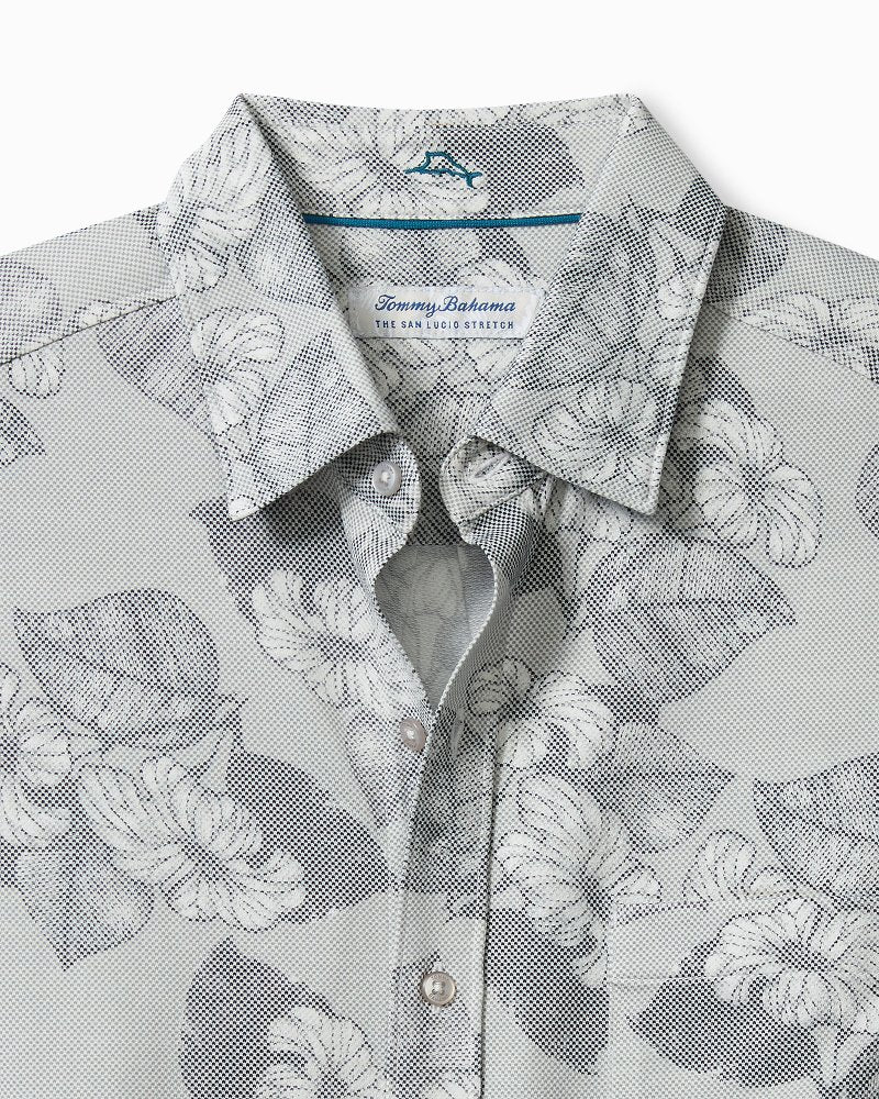 San Lucio Harbor Garden Knit Stretch Shirt Ash Grey | Tommy Bahama Discount - San Lucio Harbor Garden Knit Stretch Shirt