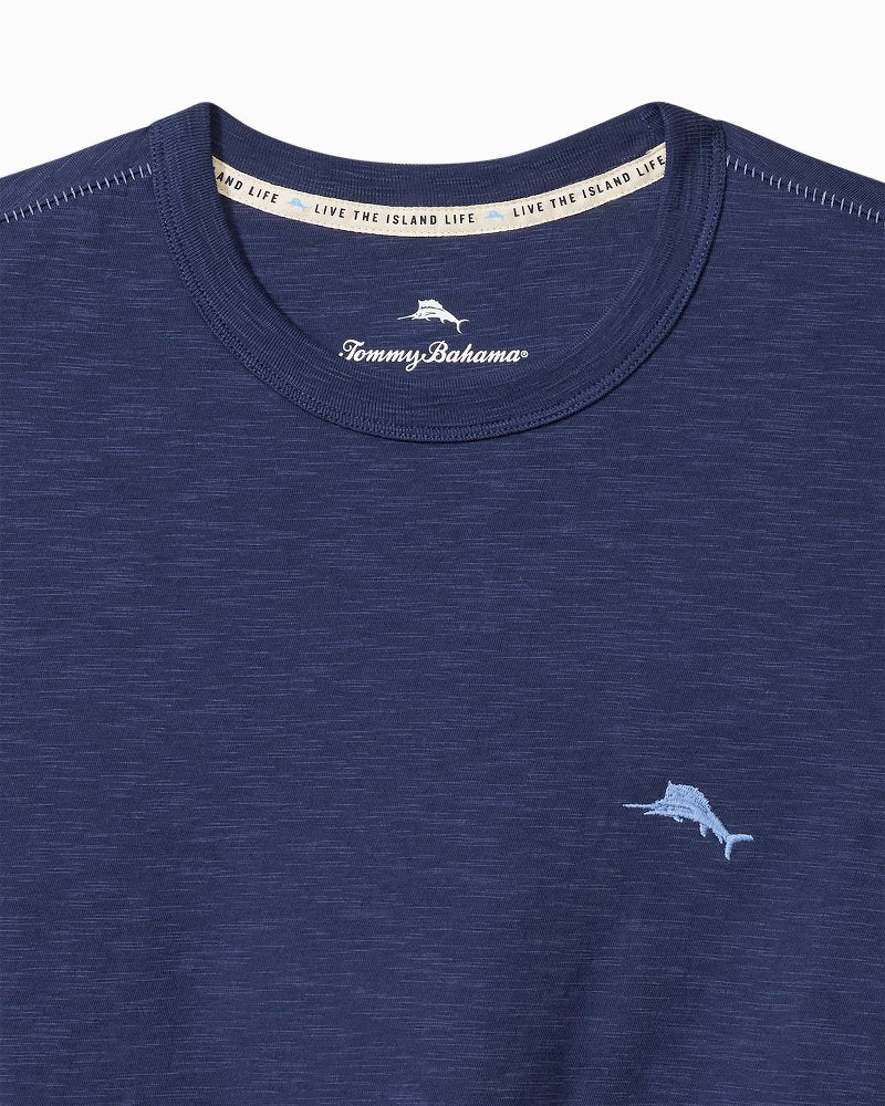 Azul Palms Long-Sleeve Lux T-Shirt Island Navy | Tommy Bahama Best Price - Azul Palms Long-Sleeve Lux T-Shirt
