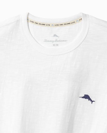 Feelin' Festive Long-Sleeve Lux T-Shirt White | Tommy Bahama Exclusive - Feelin' Festive Long-Sleeve Lux T-Shirt