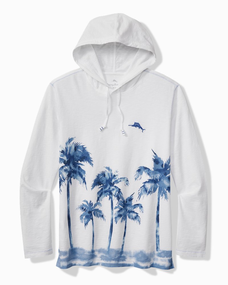 Palm Break Lux Hoodie White | Tommy Bahama Everyday - Palm Break Lux Hoodie