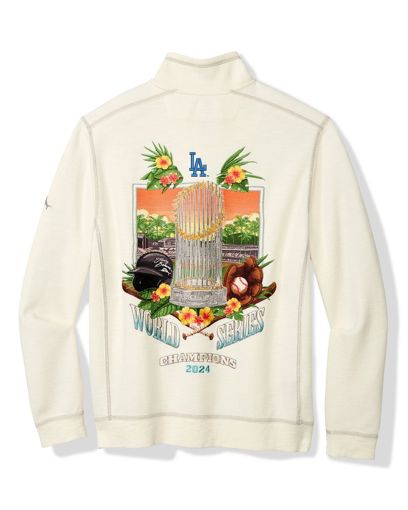 2024 MLB® World Series™ Tobago Bay Half-Zip Sweatshirt los_angeles_dodgers | Tommy Bahama Recommended - 2024 MLB® World Series™ Tobago Bay Half-Zip Sweatshirt