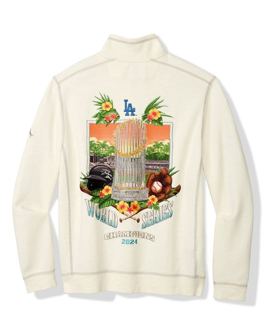 2024 MLB® World Series™ Tobago Bay Half-Zip Sweatshirt los_angeles_dodgers | Tommy Bahama Recommended - 2024 MLB® World Series™ Tobago Bay Half-Zip Sweatshirt
