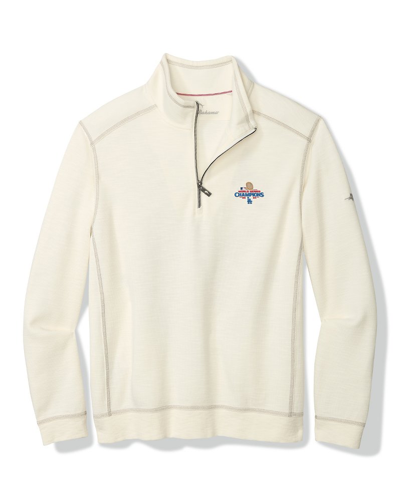 2024 MLB® World Series™ Tobago Bay Half-Zip Sweatshirt los_angeles_dodgers | Tommy Bahama Recommended - 2024 MLB® World Series™ Tobago Bay Half-Zip Sweatshirt