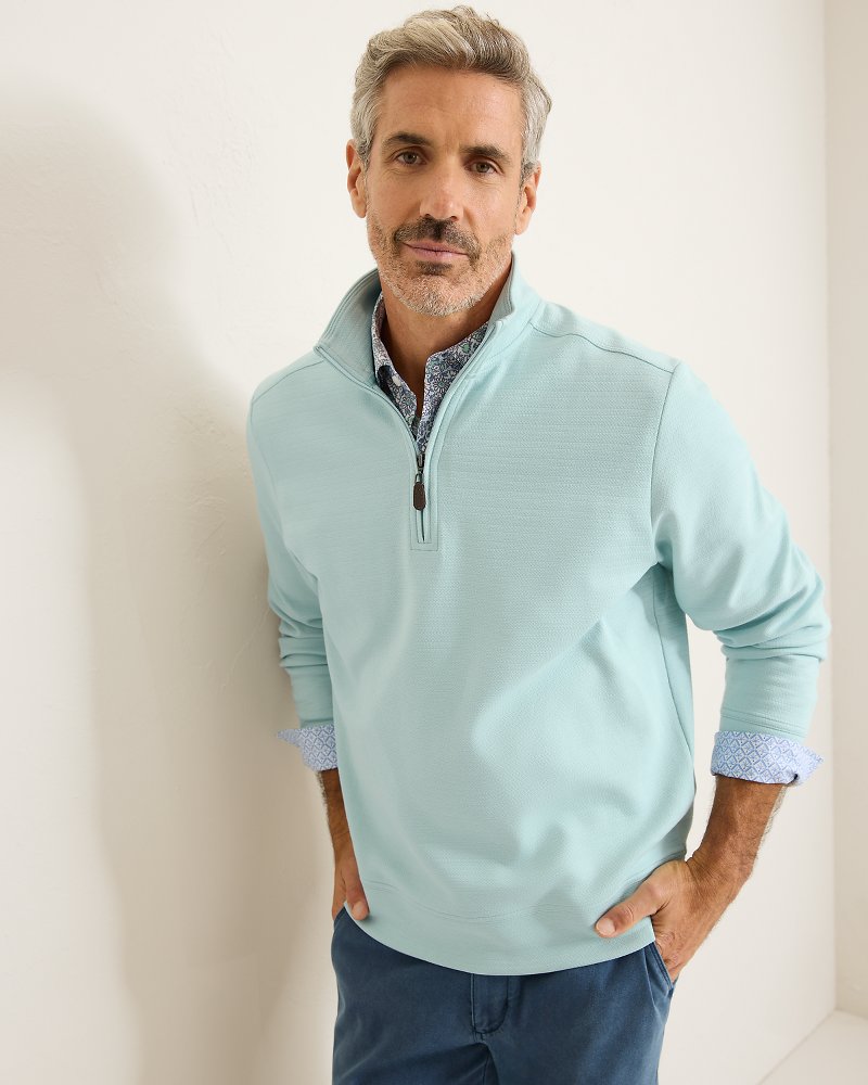 St. Kitts Half-Zip Sweatshirt Sterling Blue | Tommy Bahama Latest - St. Kitts Half-Zip Sweatshirt