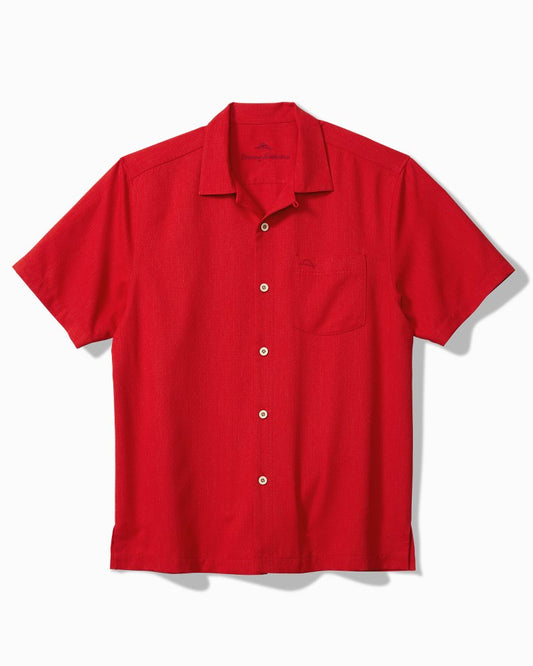 Coastal Breeze Check IslandZone® Camp Shirt Regal Red | Tommy Bahama Deals - Coastal Breeze Check IslandZone® Camp Shirt