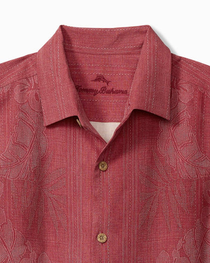 Bali Border Silk Camp Shirt Deep Havana | Tommy Bahama Recommended - Bali Border Silk Camp Shirt