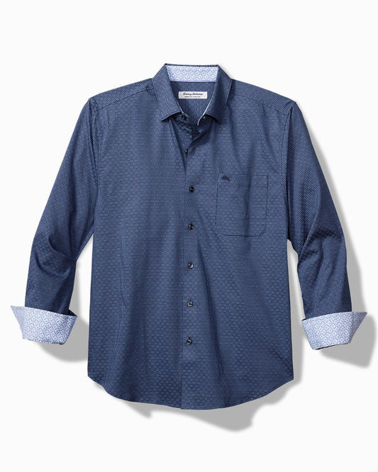 Sarasota Stretch Ventura Isles IslandZone® Stripe Shirt Island Navy | Tommy Bahama Trusted - Sarasota Stretch Ventura Isles IslandZone® Stripe Shirt