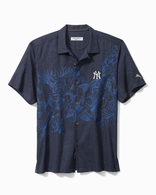<i>MLB®</i> Game Day Lei IslandZone® Camp Shirt new_york_yankees | Tommy Bahama Premium - <i>MLB®</i> Game Day Lei IslandZone® Camp Shirt