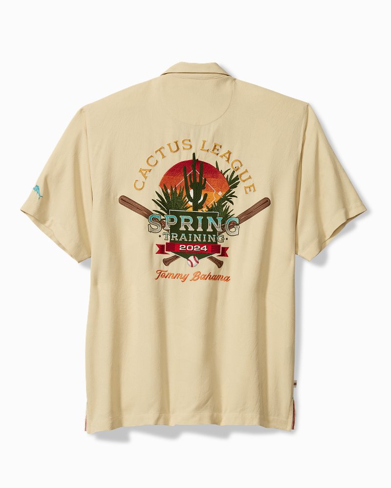 <i>MLB®</i> Spring Training™ 2024 Cactus League Silk Camp Light Honey | Tommy Bahama Sale - <i>MLB®</i> Spring Training™ 2024 Cactus League Silk Camp