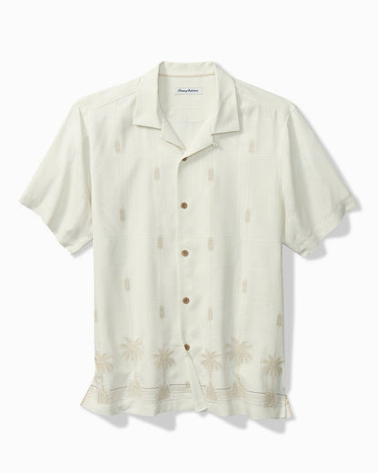 Pina Palms Embroidered Silk Camp Shirt Continental | Tommy Bahama Sale - Pina Palms Embroidered Silk Camp Shirt
