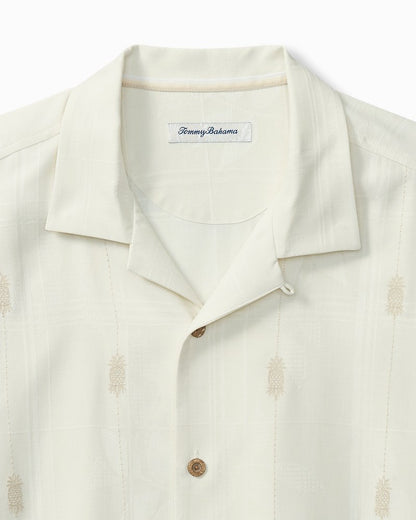 Pina Palms Embroidered Silk Camp Shirt Continental | Tommy Bahama Sale - Pina Palms Embroidered Silk Camp Shirt