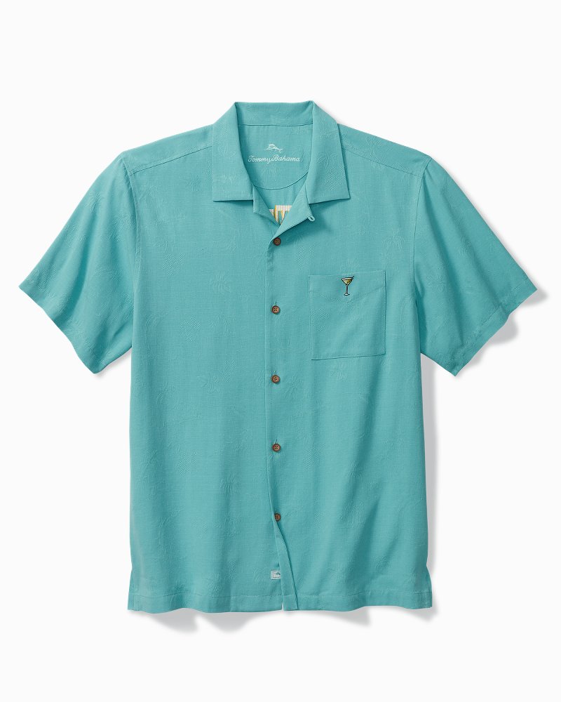 Retro Lounge Silk Camp Shirt Como Blue | Tommy Bahama Latest - Retro Lounge Silk Camp Shirt