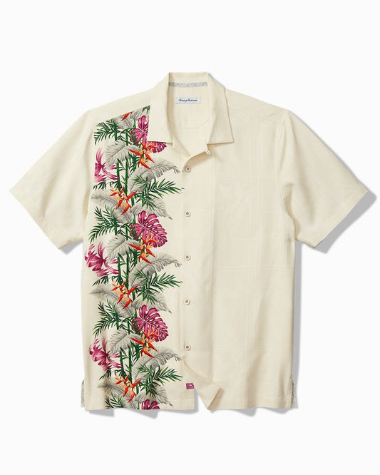 Bloom Terrace Silk Camp Shirt Vanilla Ice | Tommy Bahama Top Pick - Bloom Terrace Silk Camp Shirt