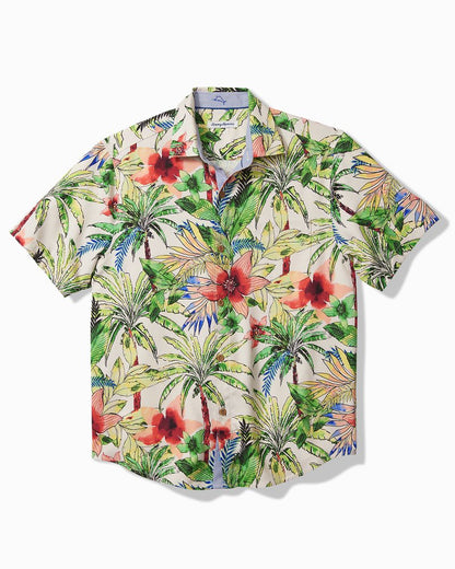 Tepito Garden IslandZone® Camp Shirt Coconut Cream | Tommy Bahama Sale - Tepito Garden IslandZone® Camp Shirt