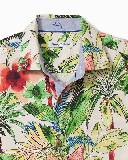 Tepito Garden IslandZone® Camp Shirt Coconut Cream | Tommy Bahama Sale - Tepito Garden IslandZone® Camp Shirt