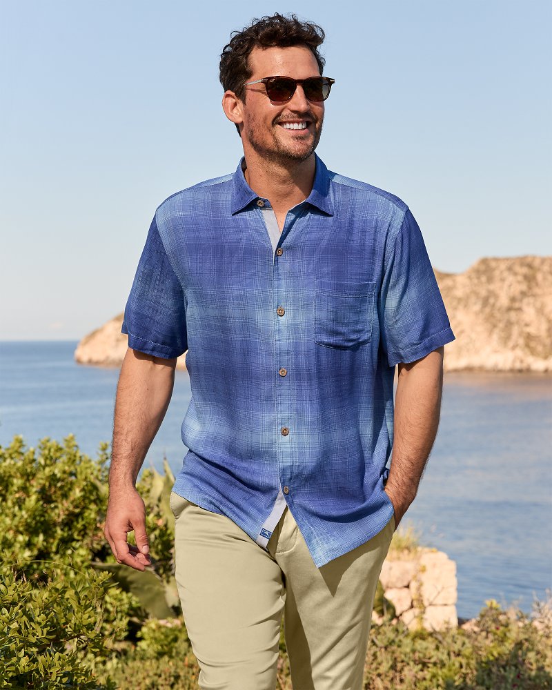 Madera Ombré Silk Camp Shirt Majorca | Tommy Bahama Best Seller - Madera Ombré Silk Camp Shirt