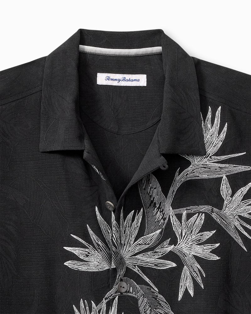 Across Paradise Silk Camp Shirt Black | Tommy Bahama Deals - Across Paradise Silk Camp Shirt