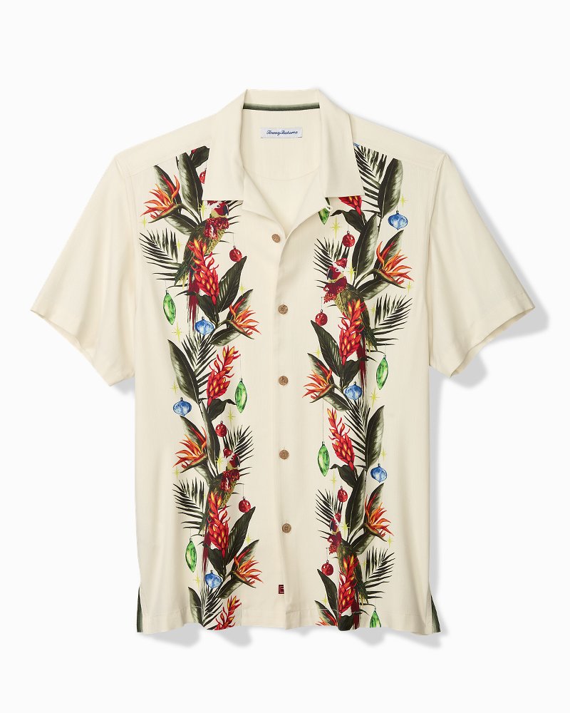 Jungle Jingle Silk Camp Shirt Vintage White | Tommy Bahama Value - Jungle Jingle Silk Camp Shirt