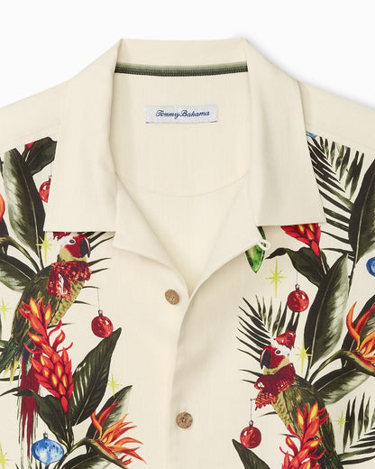 Jungle Jingle Silk Camp Shirt Vintage White | Tommy Bahama Value - Jungle Jingle Silk Camp Shirt