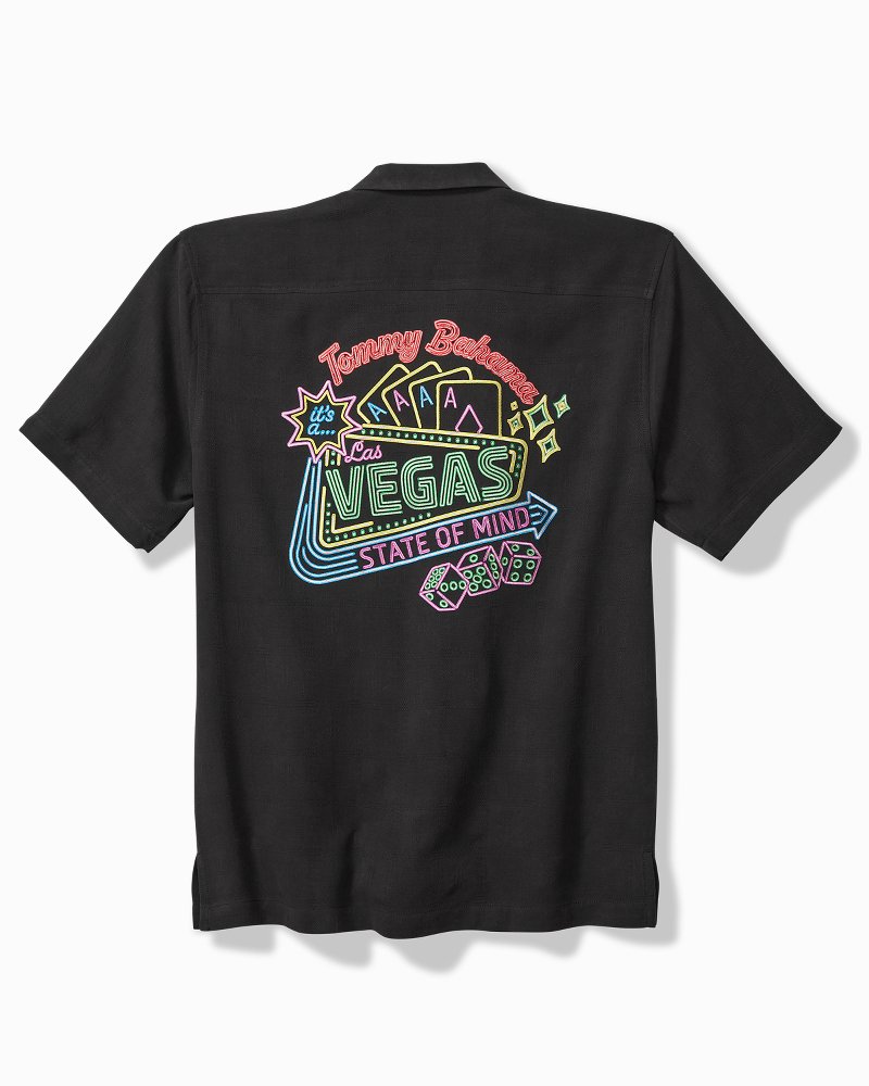 Vegas State of Mind Silk Camp Shirt Black | Tommy Bahama Signature - Vegas State of Mind Silk Camp Shirt
