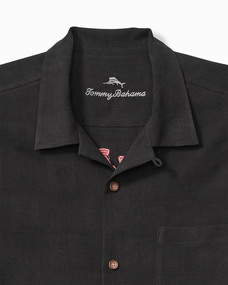 Vegas State of Mind Silk Camp Shirt Black | Tommy Bahama Signature - Vegas State of Mind Silk Camp Shirt