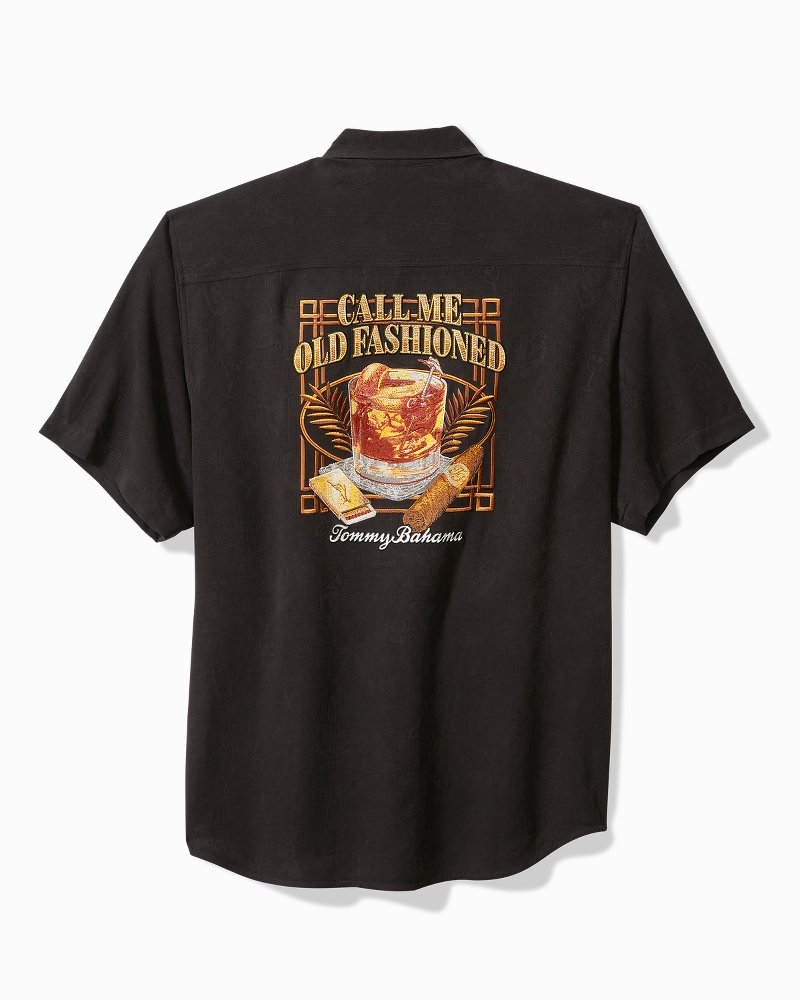 Call Me Old Fashioned Silk Camp Shirt Black | Tommy Bahama Trending - Call Me Old Fashioned Silk Camp Shirt
