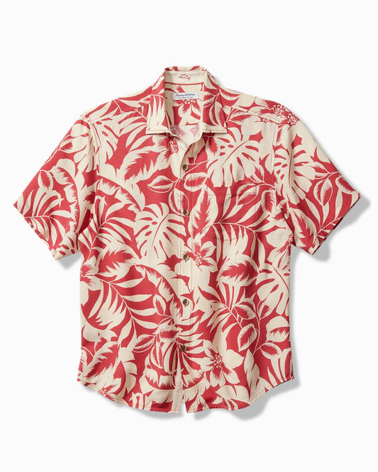 Veracruz Cay Lindavista Leaves Short-Sleeve Shirt Dark Havana | Tommy Bahama Quality - Veracruz Cay Lindavista Leaves Short-Sleeve Shirt
