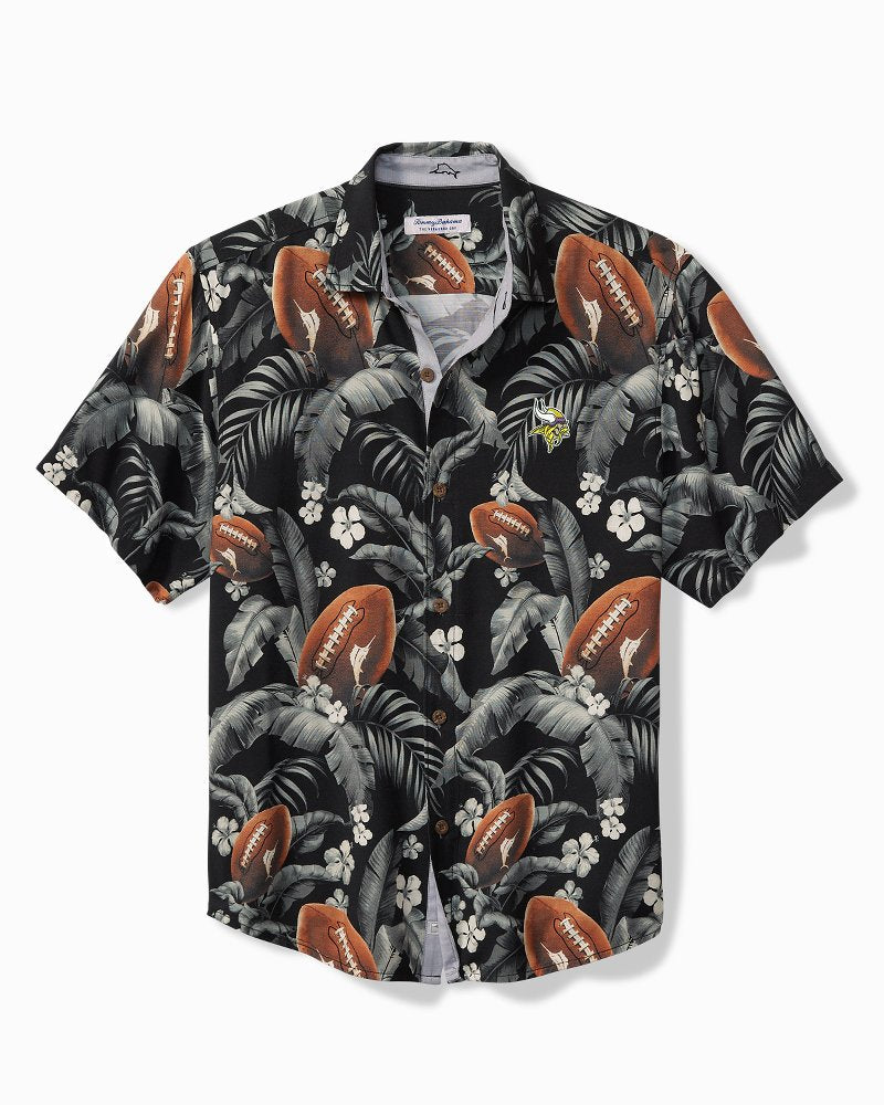 NFL Veracruz Cay First Down Blooms Short-Sleeve Shirt minnesota_vikings | Tommy Bahama Recommended - NFL Veracruz Cay First Down Blooms Short-Sleeve Shirt