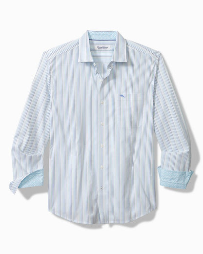 Sarasota Stretch Marina Stripe IslandZone® Shirt Seven Seas | Tommy Bahama Smart Buy - Sarasota Stretch Marina Stripe IslandZone® Shirt