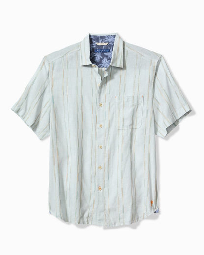 Sonora Stripe Linen-Blend Short-Sleeve Shirt Dew Drop | Tommy Bahama Hot Sale - Sonora Stripe Linen-Blend Short-Sleeve Shirt