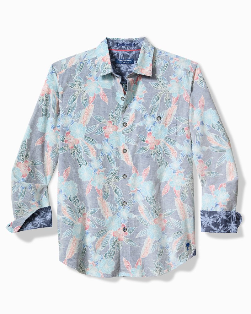 Coastline Cord Stretch Shoreline Vines Shirt Dockside Blue | Tommy Bahama Customer Favorite - Coastline Cord Stretch Shoreline Vines Shirt
