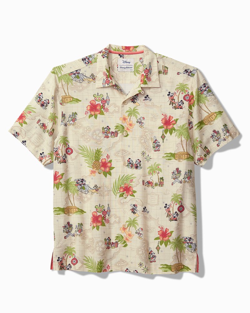 Disney Veracruz Cay Huladay Adventure Camp Shirt Bleached Sand | Tommy Bahama Everyday - Disney Veracruz Cay Huladay Adventure Camp Shirt