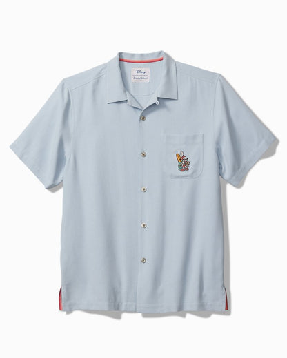 Disney Huladay Sleigh Ride Silk Camp Shirt Silvery Blue | Tommy Bahama Trusted - Disney Huladay Sleigh Ride Silk Camp Shirt
