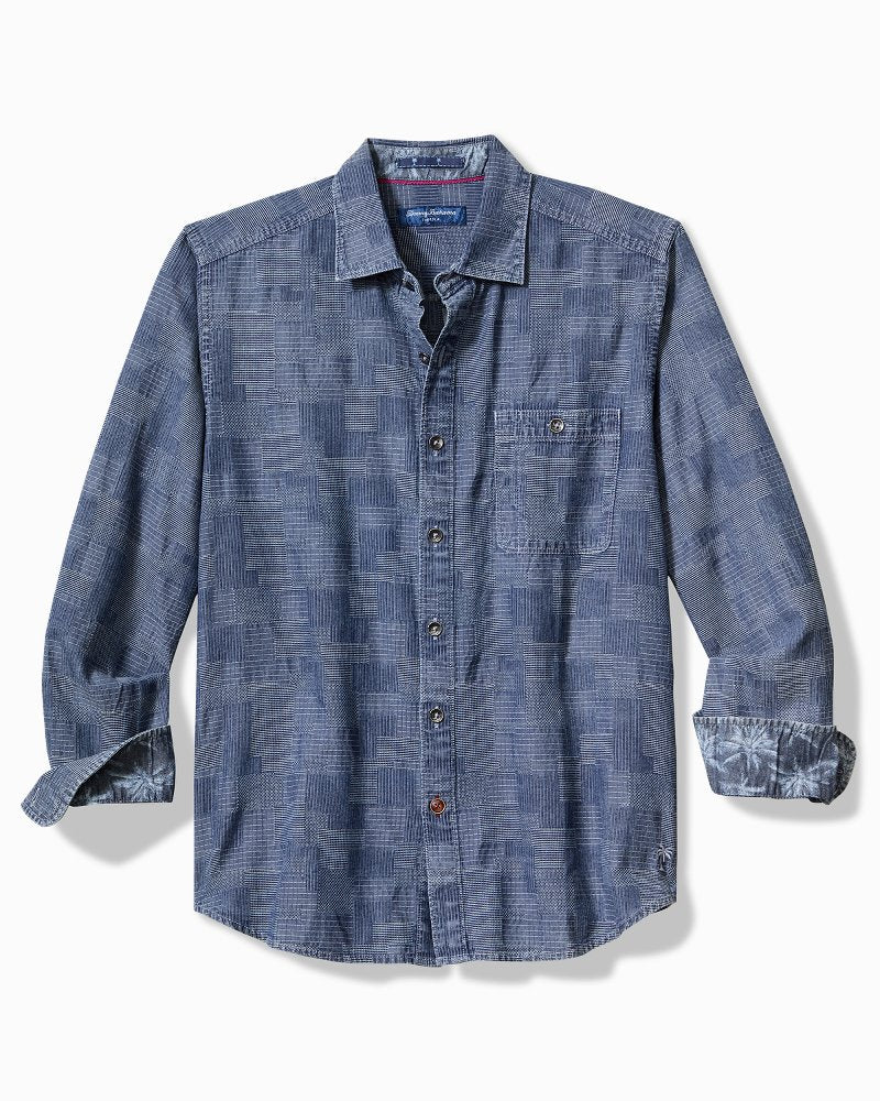 Paradise Patchwork Long-Sleeve Shirt Blue Jean | Tommy Bahama Exclusive - Paradise Patchwork Long-Sleeve Shirt