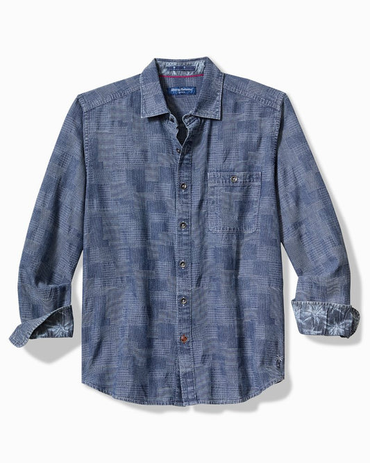 Paradise Patchwork Long-Sleeve Shirt Blue Jean | Tommy Bahama Exclusive - Paradise Patchwork Long-Sleeve Shirt